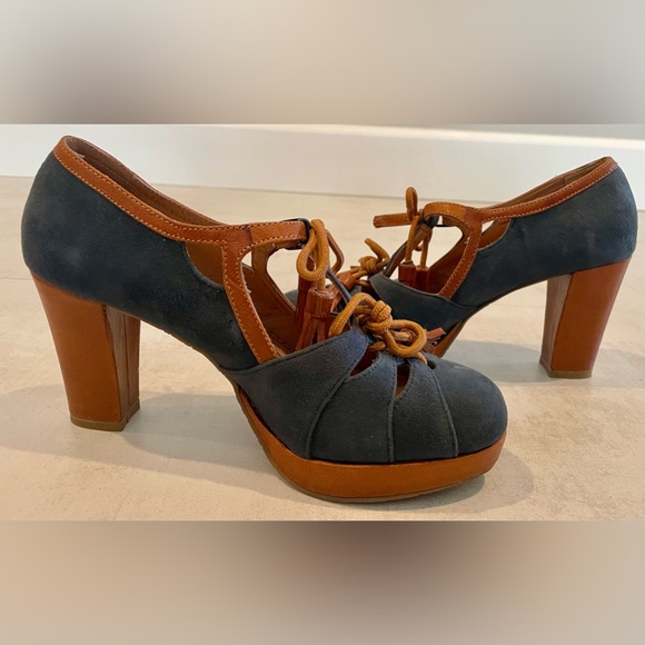 Anthropologie Miss Albright platform heels, size 6, pre-worn - Picture 4 of 7
